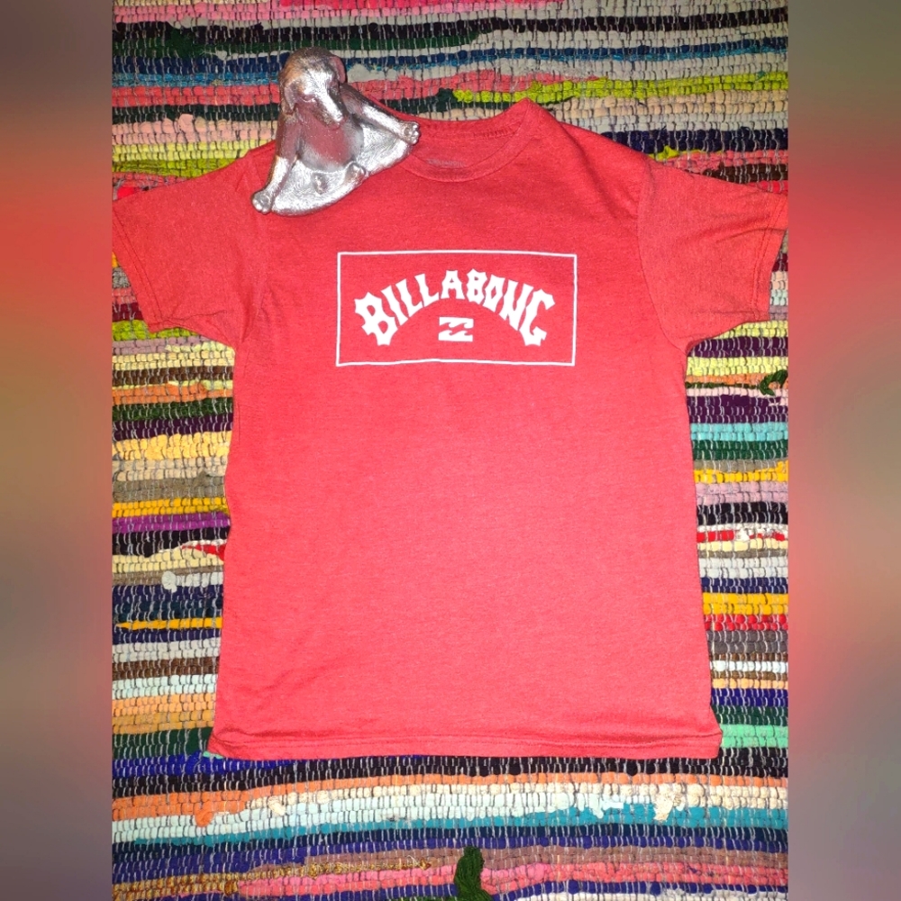 Billabong mens heather red t shirt size medium